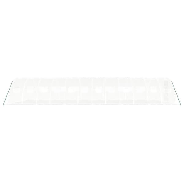 vidaXL Drivhus med stålramme hvit 48 m² 12x4x2 m