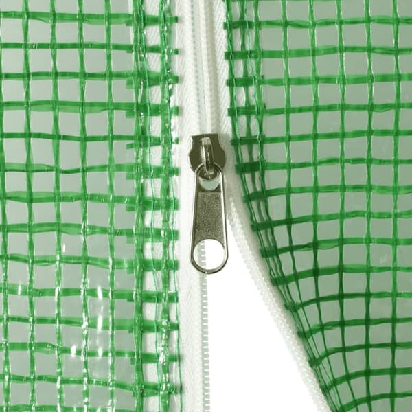 vidaXL Växthus med stålram grön 36 m² 12x3x2 m