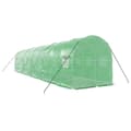 Miniatyrbilde 6 av 11: vidaXL Drivhus med stålramme grønn 20 m² 10x2x2 m