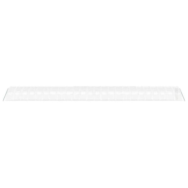vidaXL drivhus med stålstel 96 m² 24x4x2 m hvid