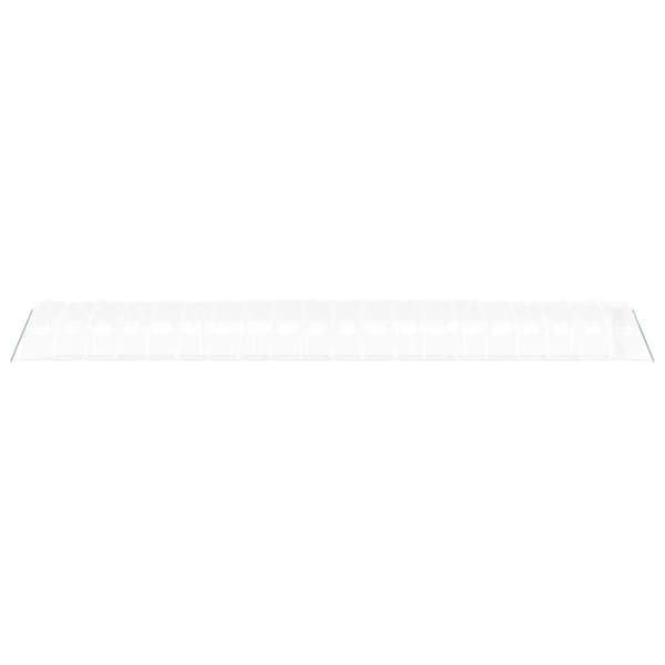 vidaXL drivhus med stålstel 80 m² 20x4x2 m hvid
