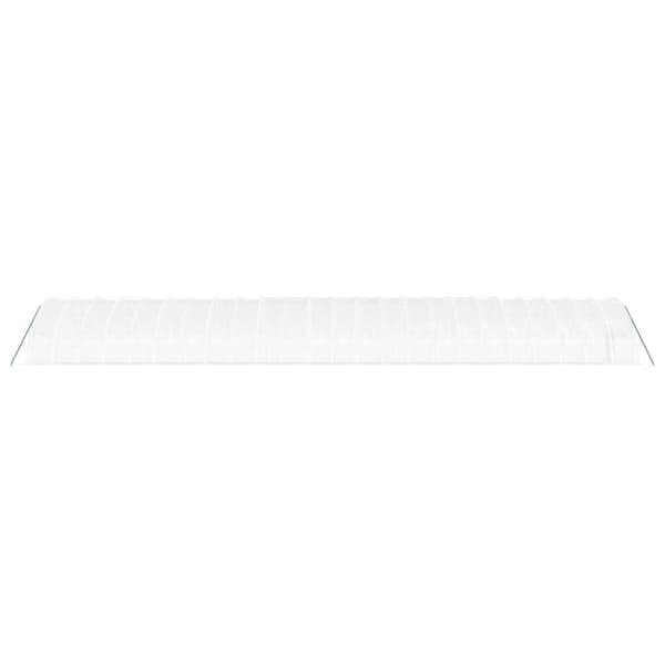 vidaXL drivhus med stålstel 144 m² 24x6x2,85 m hvid
