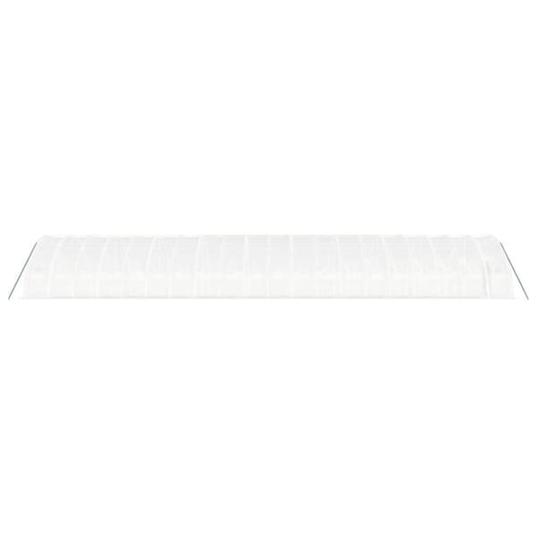 vidaXL Växthus med stålram vit 120 m² 20x6x2,85 m
