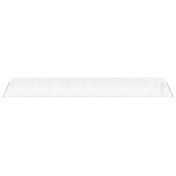 vidaXL drivhus med stålstel 90 m² 18x5x2,3 m hvid