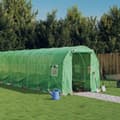Miniatyrbilde 1 av 11: vidaXL Drivhus med stålramme grønn 48m² 24x2x2 m