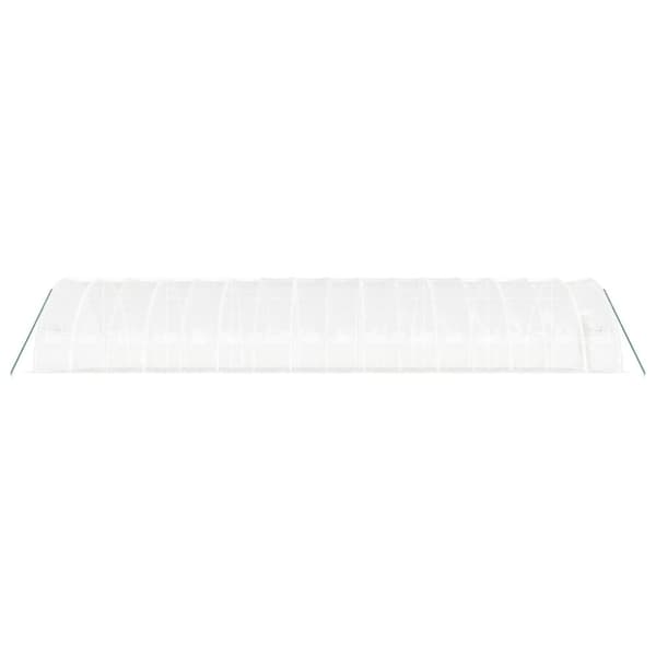 vidaXL Drivhus med stålramme hvit 96 m² 16x6x2,85 m