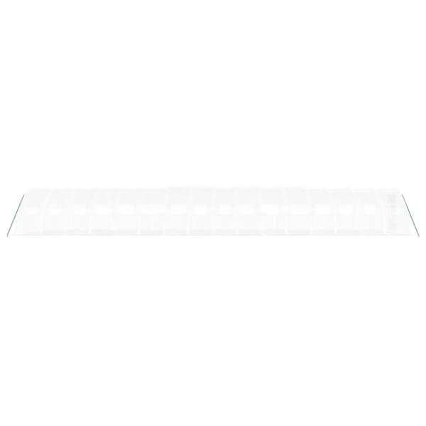 vidaXL Drivhus med stålramme hvit 64 m² 16x4x2 m