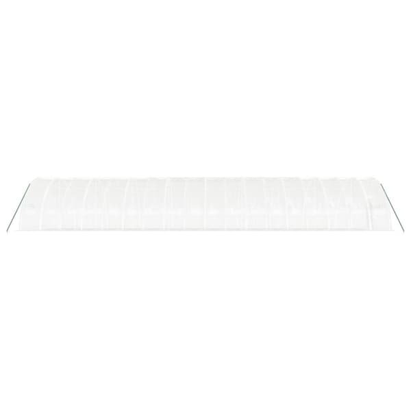 vidaXL Växthus med stålram vit 108 m² 18x6x2,85 m