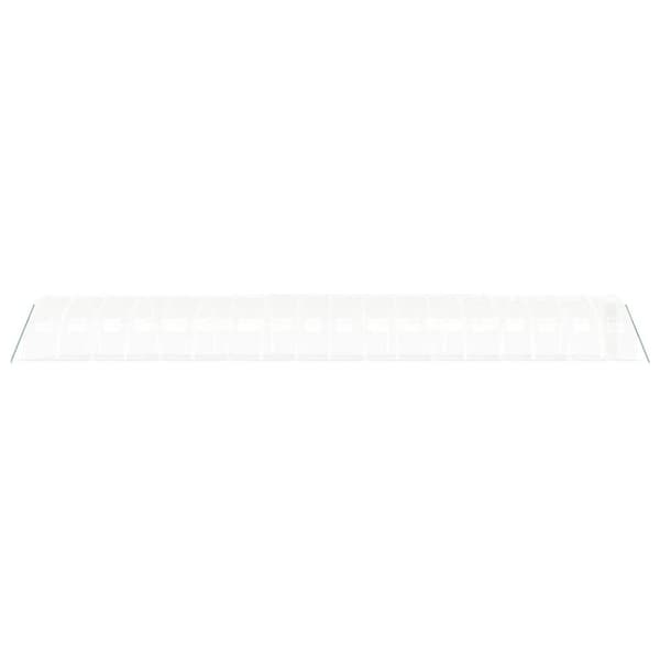 vidaXL drivhus med stålstel 72 m² 18x4x2 m hvid