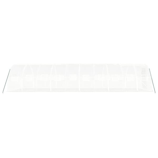 vidaXL Drivhus med stålramme hvit 30 m² 10x3x2 m