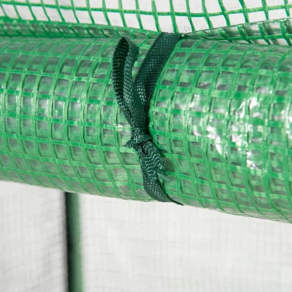 Rootz Drivhus - Tomathus - Koldramme med rulledør - Stål - Plastik - Grøn - 100x50x150cm