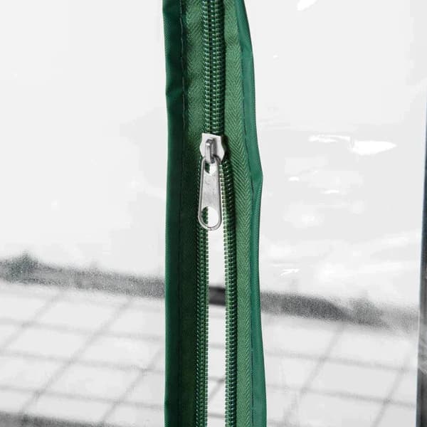 Rootz Greenhouse - Portabelt 4-vånings miniväxthus - Plant Grow House Shed med genomskinligt lock - Tomat House - Kallram - Grön - 70 x 50 x 160 cm