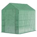 Miniatyrbild 1 av 5: Rootz Greenhouse - Folieväxthus - Walk-in växthus - Med 8 hyllor - Kallram - 214 x 143 x 195 cm