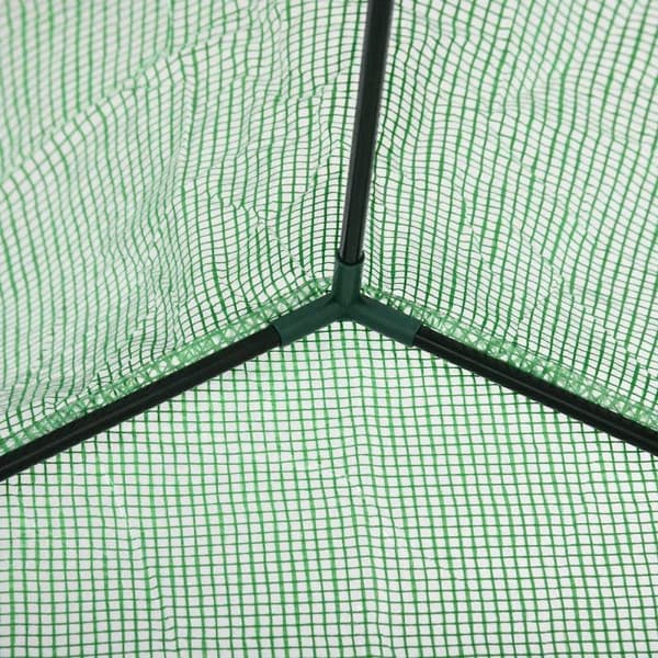 Rootz Folie Drivhus - Drivhus med 6 hylder - Walk-in haveskur Drivhus - Tomathus - Plantehus med rulleindgang - Kold ramme - Grøn - 141 x 72 x 191 cm