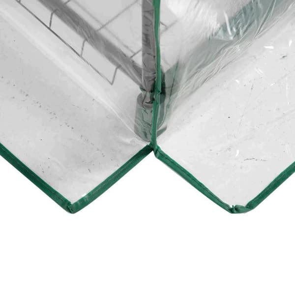 Rootz Folieväxthus - Miniväxthus med 5 hyllor för att odla blommor eller grönsaker - Stål - Plast - Transparent + Grön - 69 x 49 x 193 cm