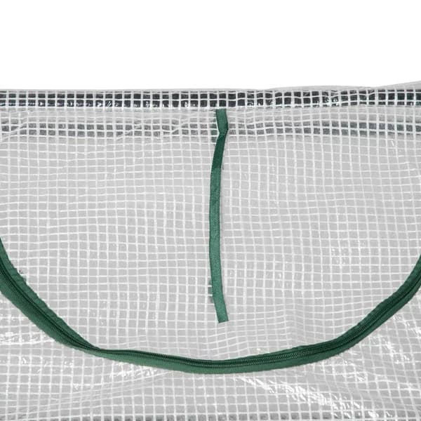 Rootz Drivhus - Folie Drivhus Med Vindue - PE Drivhus - Tomathus - Kold Ramme - Hvid - 120 x 60 x 60 cm