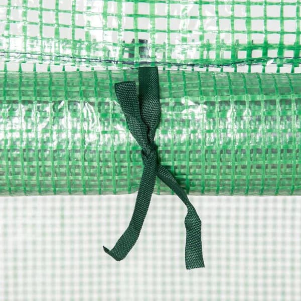 Rootz Greenhouse - Plant House - Växthushyllor - Väderbeständig - Roll Up Door - Vit + Svart - 70cm x 50cm x 160cm