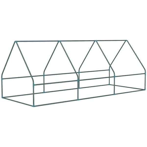 Rootz Mini Greenhouse - Väderbeständig - Roll Up Window - Grön - 240cm x 90cm x 90cm