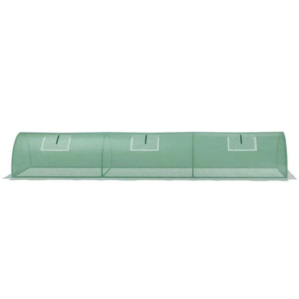 Rootz Folie Drivhus - Vejrbestandig - UV resistent - Folie Tunnel - Grøn - 300cm x 80cm x 45cm