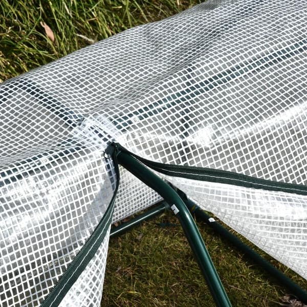 Rootz Mini Drivhus - Vejrbestandig - Let at bære - Polytunnel Grøn - 99cm x 71cm x 60cm