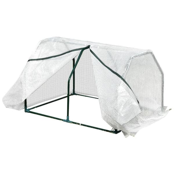 Rootz Mini Drivhus - Vejrbestandig - Let at bære - Polytunnel Grøn - 99cm x 71cm x 60cm