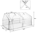 Miniatyrbild 2 av 4: XMTECH Mini All Season Trädgårdsväxthus med rulldörrar 180x90x90cm Anti-UV Tomatväxthus, vit