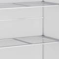 Miniatyrbillede 5 af 6: Rootz drivhus med fundamentramme - Polycarbonathus - 2 hylder - Aluminiumsramme - Sølv - 131 x 58 x 139,5 cm