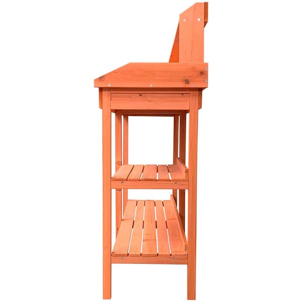 Gardiun Pottebord Kalvin Brun 116 x 44 x 125 cm
