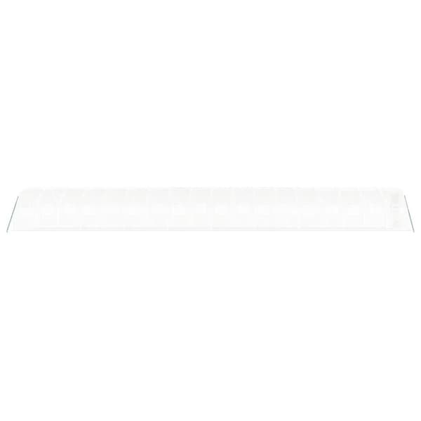 Växthus med stålram vit 54 m² 18x3x2 m