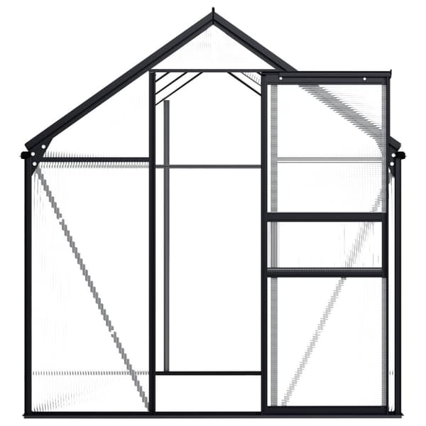 Växthus antracit aluminium 3,61 m³