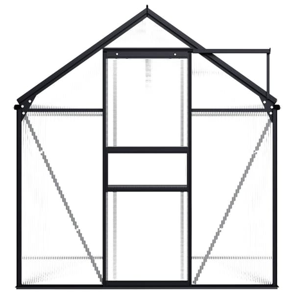 Växthus antracit aluminium 3,61 m³