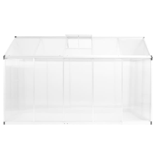 drivhus 302x190x195 cm 11,19 m³ aluminium