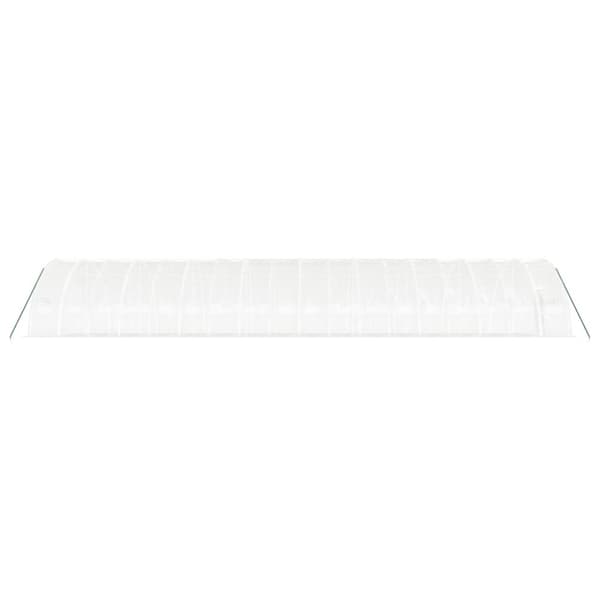drivhus med stålstel 108 m² 18x6x2,85 m hvid