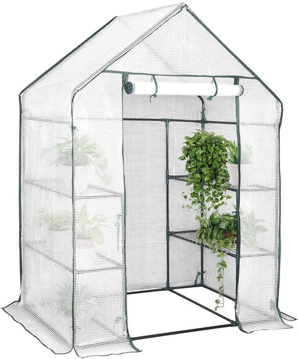 Rootz Folie Drivhus - Haveindhegning - Planteskjul - UV-bestandig - Nem montering - Vejrbestandig - 143cm x 73cm x 195cm