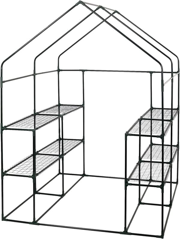 Rootz Folieväxthus - Trädgårdsväxthus - Växtskydd - Optimal klimatkontroll - Hållbar konstruktion - Enkel montering - 143cm x 143cm x 195cm