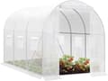 Miniatyrbillede 1 af 7: Rootz Premium Large Walk-In drivhus - Havedrivhus - Planteskjul - Vejrbestandigt PE Mesh - Rummeligt 6m² interiør - Robust 19 mm stålramme - 300 cm x