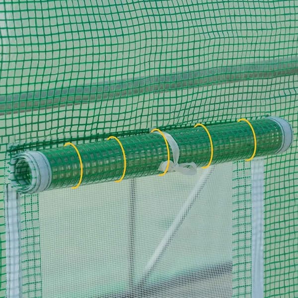 Rootz Premium Large Greenhouse - Trädgårdsinhägnad - Planthus - Optimal tillväxt, hållbar, enkel montering - 300 cm x 200 cm x 200 cm - Galvaniserat s