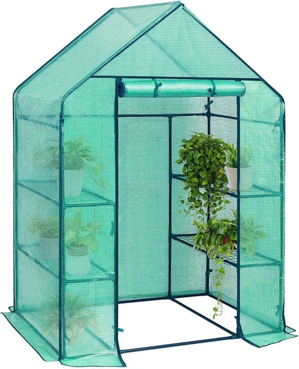 Rootz Folie Drivhus - Plantehus - Haveindhegning - UV-resistent - Klimakontrolleret - Nem montering - 143cm x 73cm x 195cm