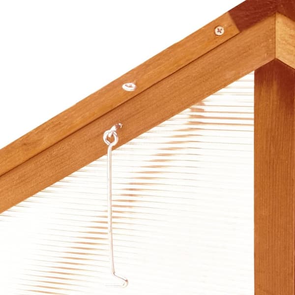 vidaXL drivhus 114x80x50 cm fyrretræ brun -  Drivhuse