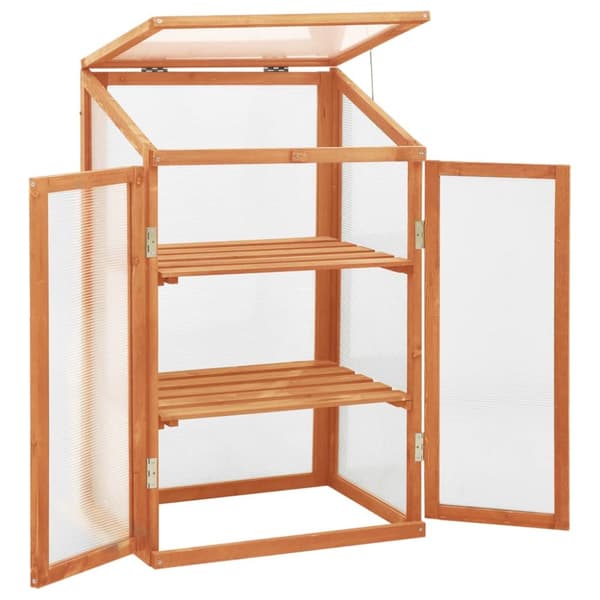 vidaXL drivhus 60x45x100 cm fyrretræ -  Drivhuse