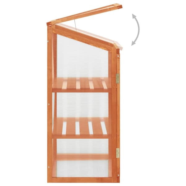 vidaXL drivhus 60x45x100 cm fyrretræ -  Drivhuse