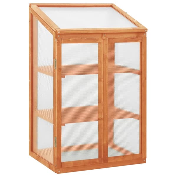 vidaXL Växthus 60x45x100 cm granträ -  Växthus