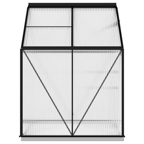 vidaXL Växthus antracit aluminium 2,47 m³ -  Växthus