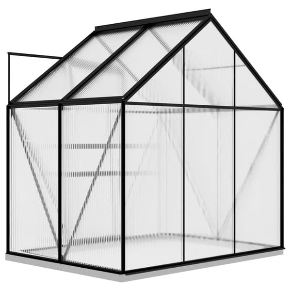 vidaXL Växthus antracit aluminium 2,47 m³ -  Växthus