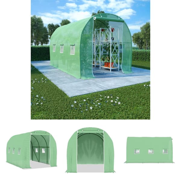 The Living Store Växthus 6,86 m² 3,43x2x2 m -  Växthus
