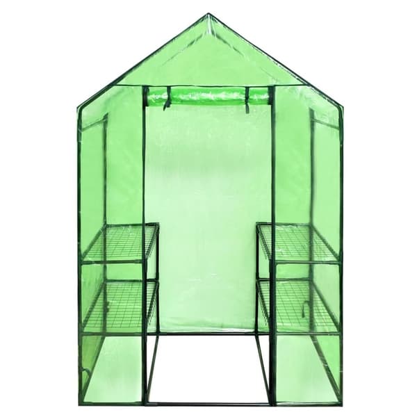 The Living Store walk-in-drivhus med 4 hylder -  Drivhuse