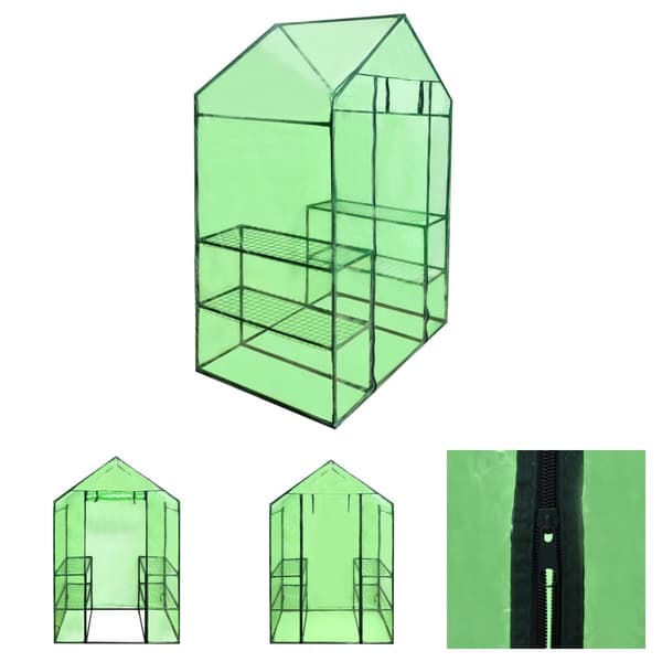 The Living Store walk-in-drivhus med 4 hylder -  Drivhuse