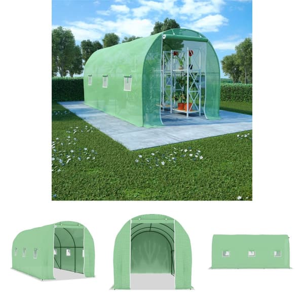 The Living Store drivhus 9 m² 4,5x2x2 m -  Drivhuse
