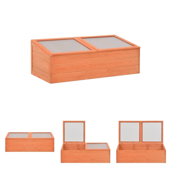 The Living Store Växthus trä 100x50x34 cm -  Växthus