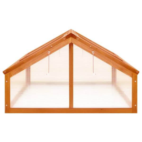 Drivhuse - Living drivhus 114x80x50 cm fyrretræ brun